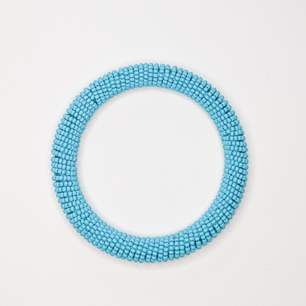 🦋LAST 1🦋 NWT Ink & Alloy Turquoise Seed Bead Bangle